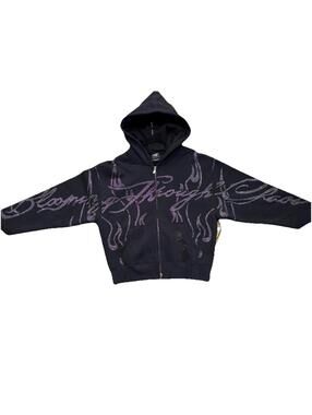 Civil Regime Med Hoodie Zipper Black NWT Men's Med